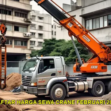 daftar harga sewa crane februari 2025